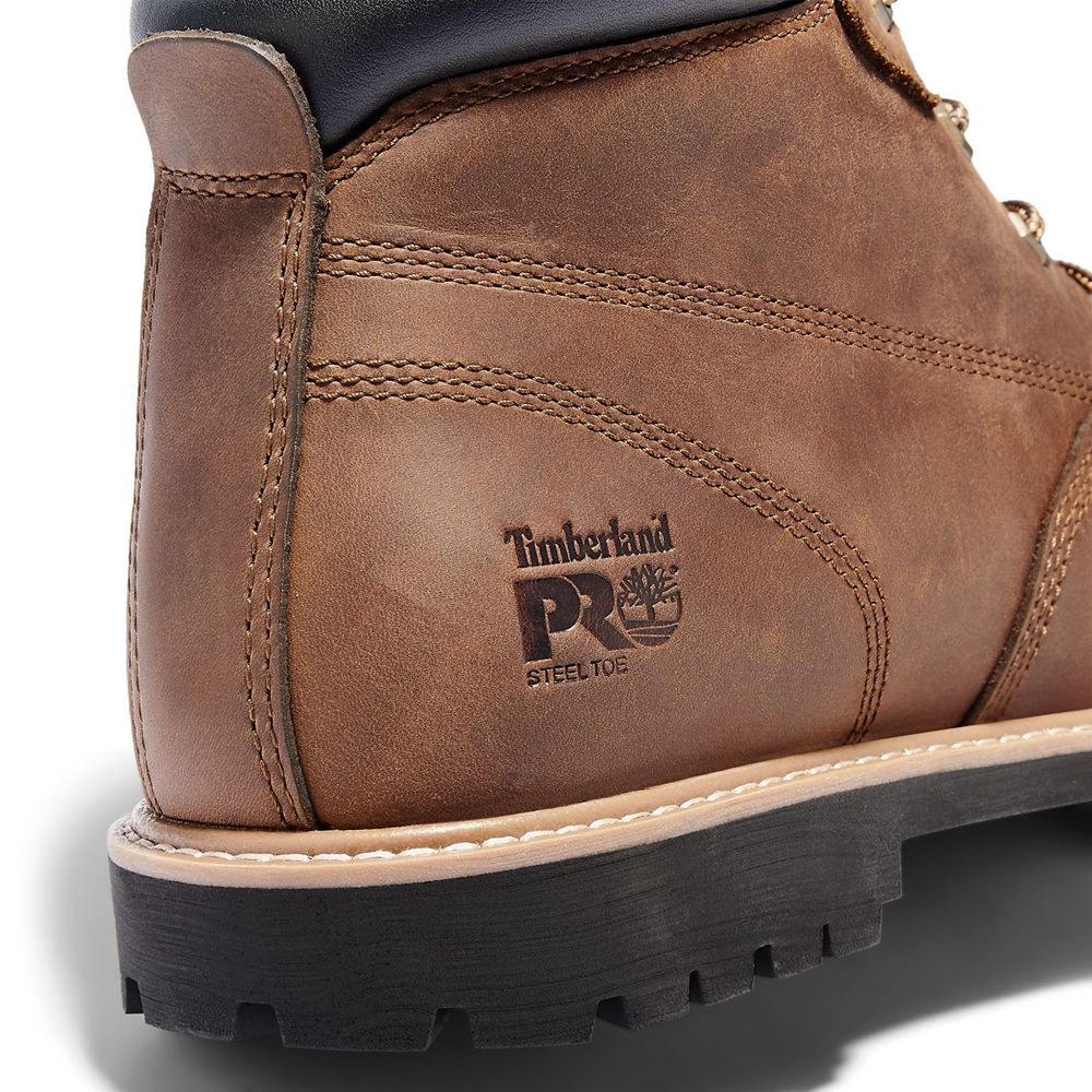 Botas de Trabajo Timberland Hombre Pro® Gritstone Steel Toe Marrones - Chile MUJ-972480
